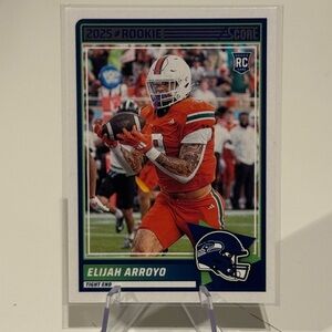 🔥 2025 Elijah Arroyo Panini Score Rookie Card. Seattle Seahawks